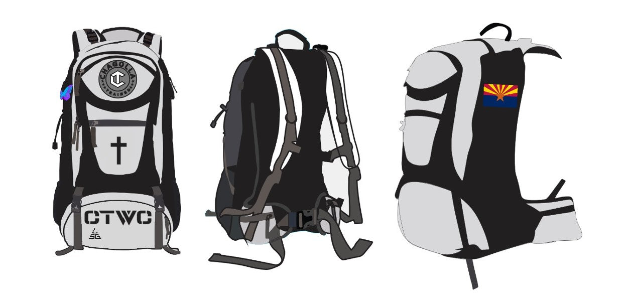 Chagolla Trained Wrestling Backpack- White