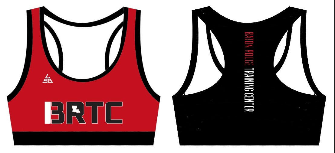 BRTC Red with Black Sports Bra
