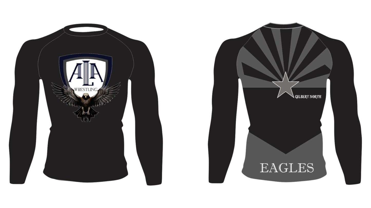 American Leadership Academy Black Long Sleeve Compression Shirt