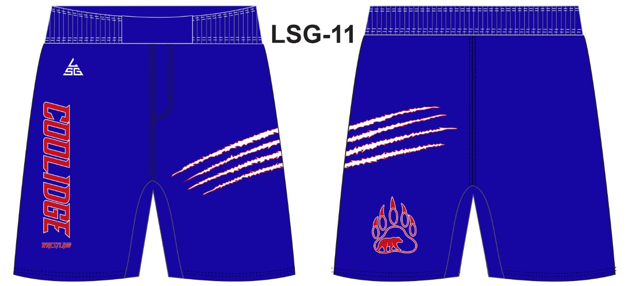 Coolidge Wrestling Fight Shorts - Blue