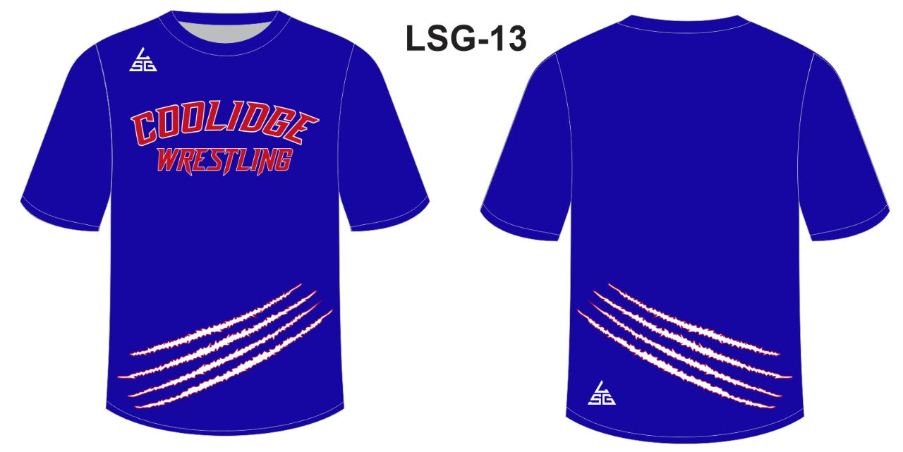Coolidge Wrestling T-Shirt - Blue