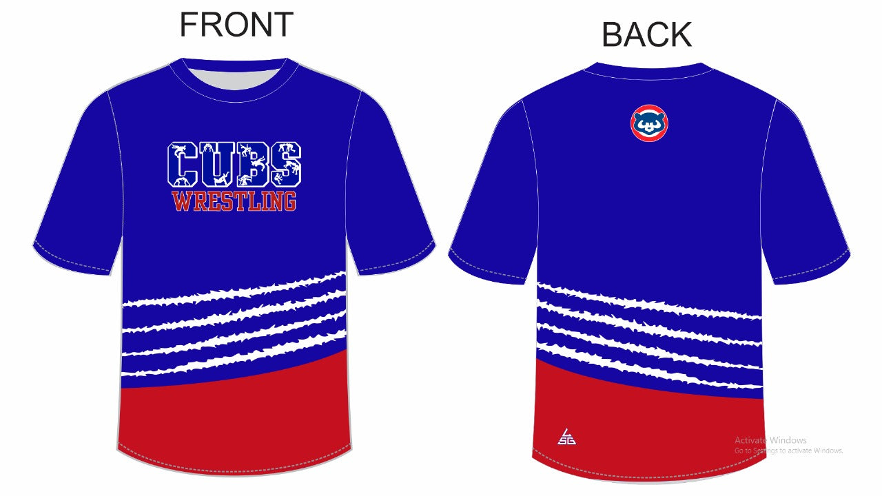Coolidge Cubs Wrestling T-Shirt - Blue
