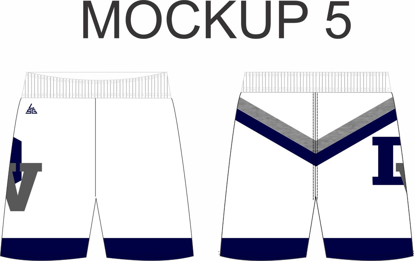 DV Wrestling Fight Shorts (White)