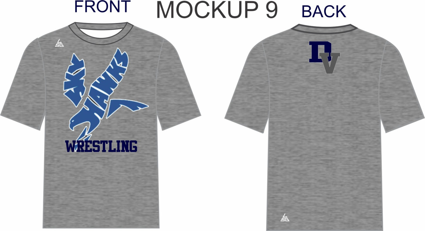 Skyhawk Wrestling T-Shirt (Gray)