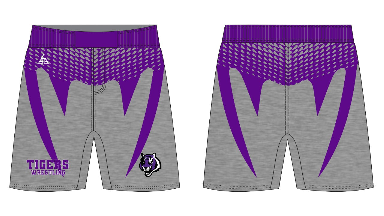 Millennium Wrestling Venom Fight Shorts - Gray