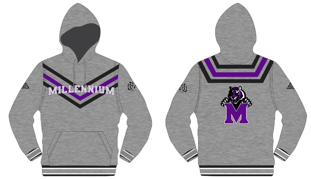 Millennium Wrestling DriFit Hoodie - Gray