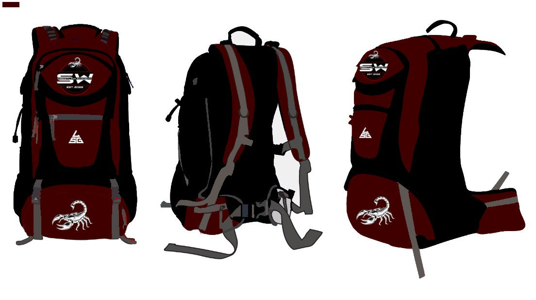 SWA Wrestling Maroon Backpack