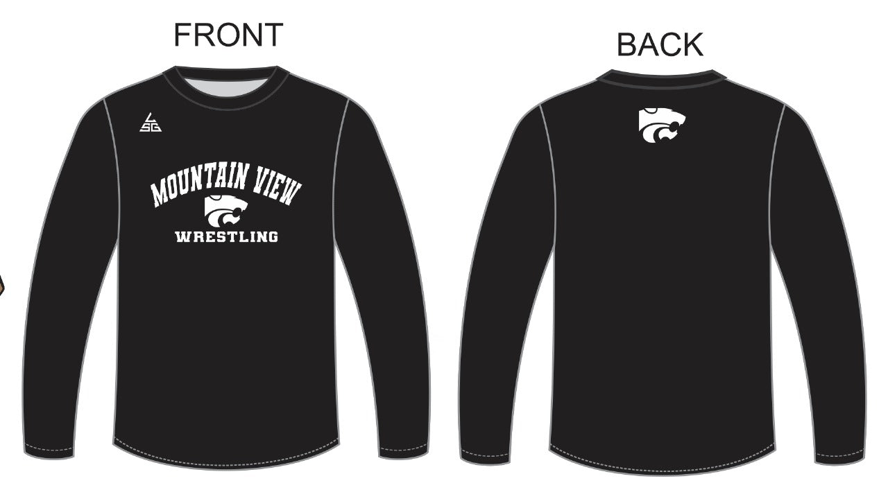 Mtn. View Wrestling Long Sleeve - DriFit (Black)