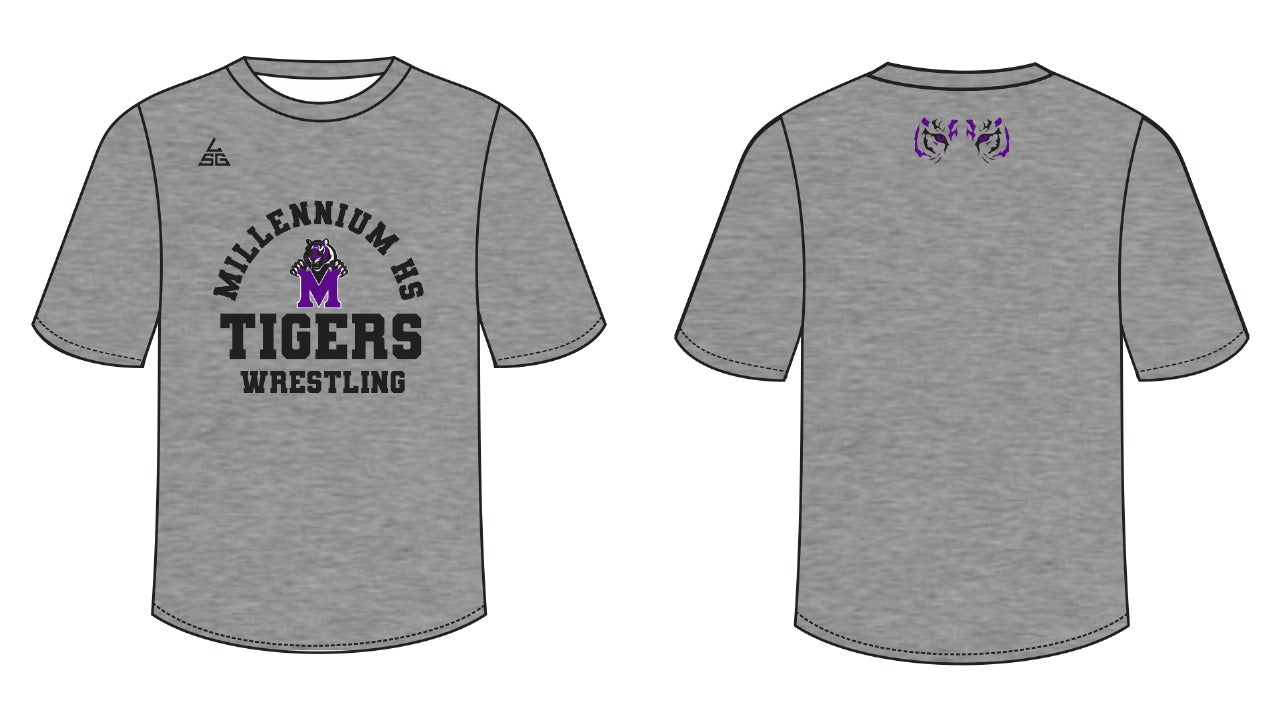 Millennium Wrestling DriFit Shirt - Gray