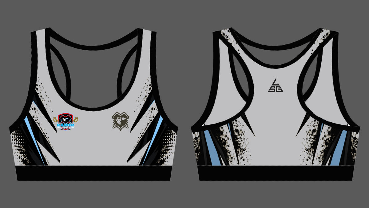 Raiders Wrestling Club Sports Bra - Gray