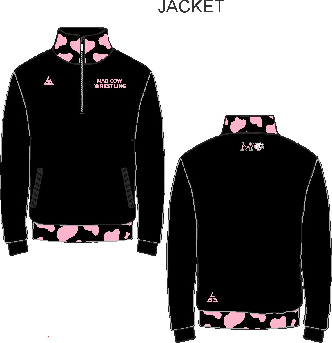 Mad Cow Wrestling Quarter-Zip Premium DriFit Jacket