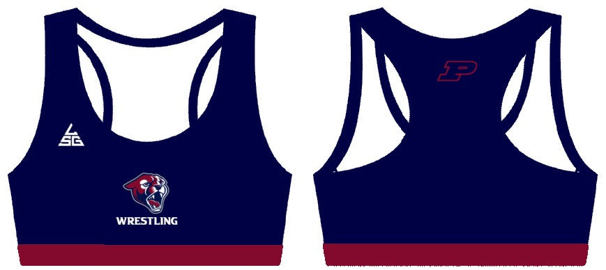 Puma Wrestling Sports Bra - Navy Blue