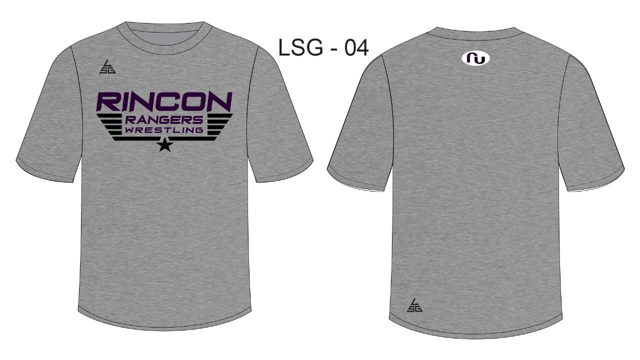 Rincon Rangers Wrestling T-Shirt - Gray