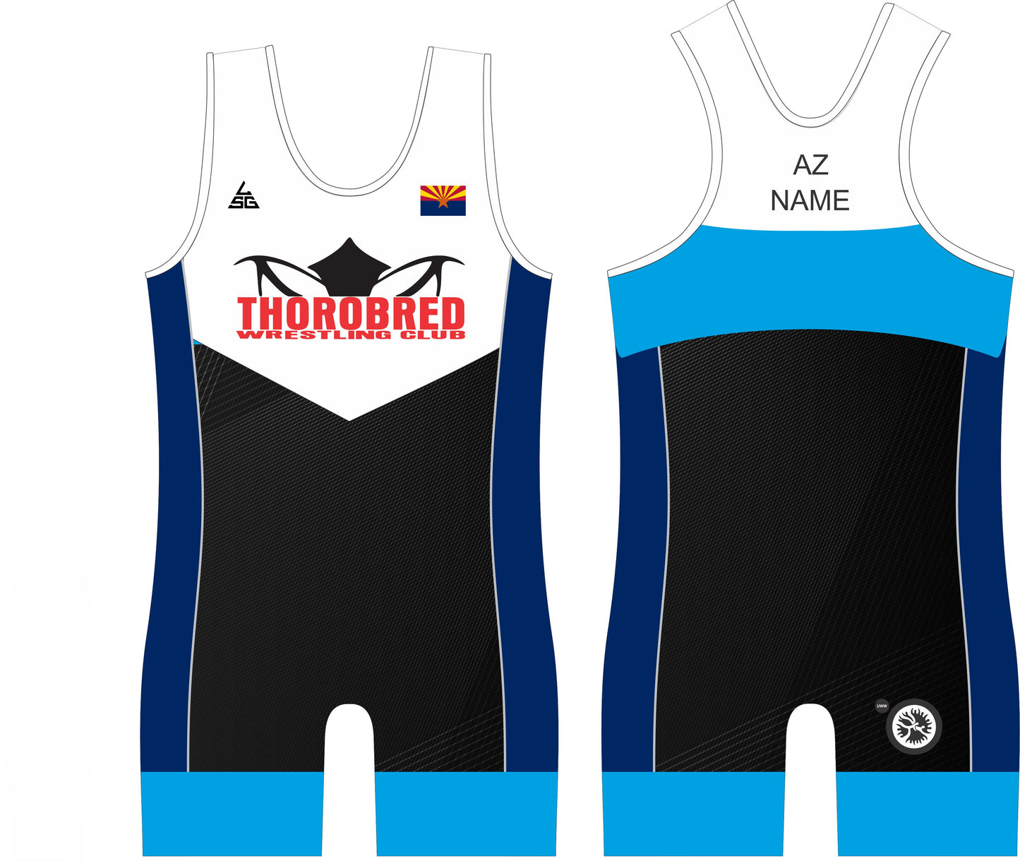 Thorobred Wrestling Club Freestyle Singlet Set - WITHOUT NAME