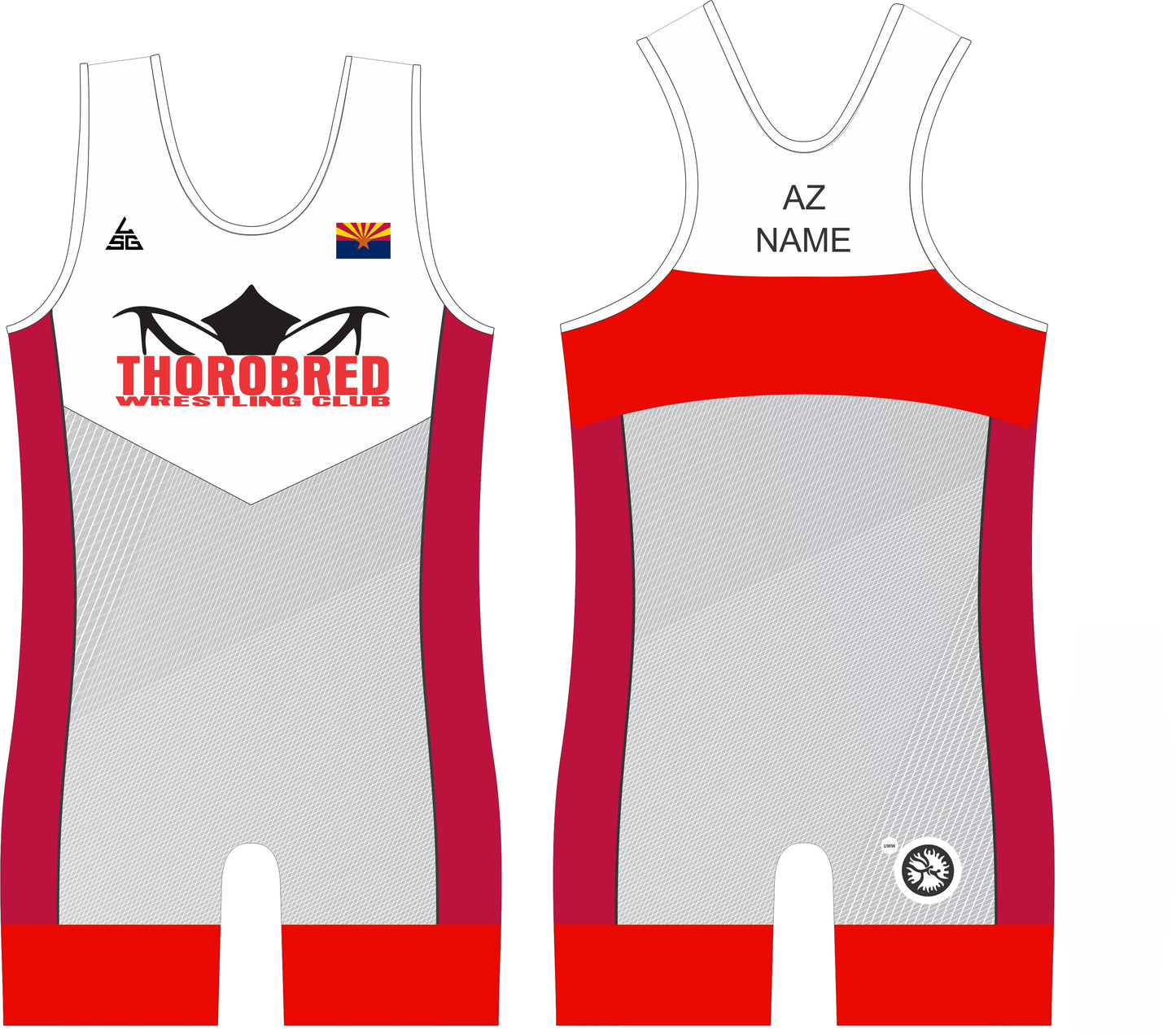 Thorobred Wrestling Club Freestyle Singlet Set - WITHOUT NAME