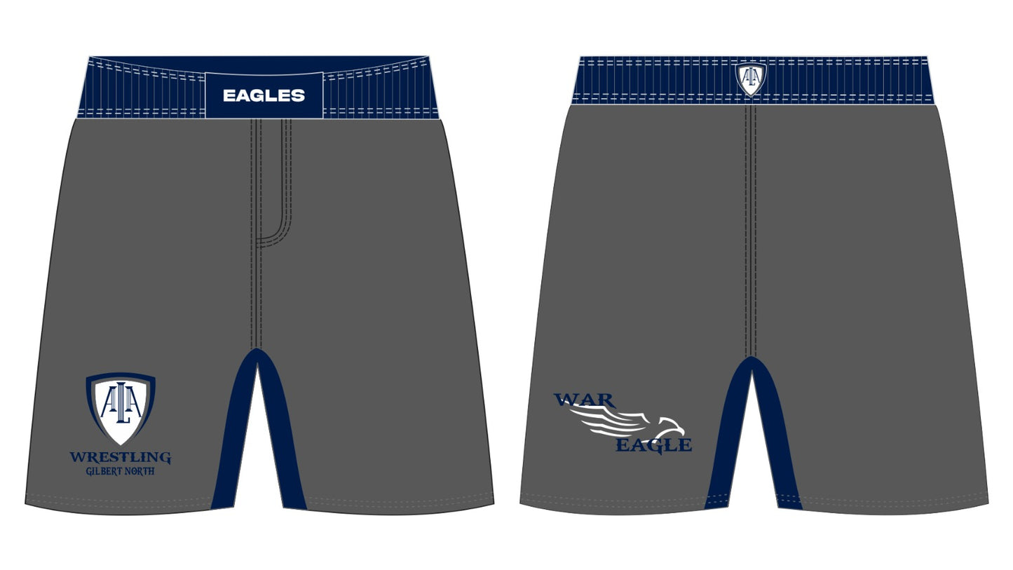 American Leadership Academy Gray Fight Shorts