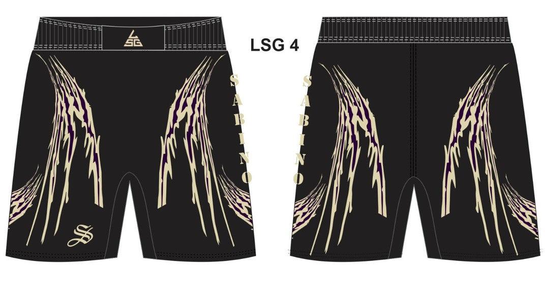 Sabino Wrestling Fight Shorts - Black