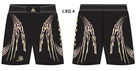 Sabino Wrestling Fight Shorts - Black
