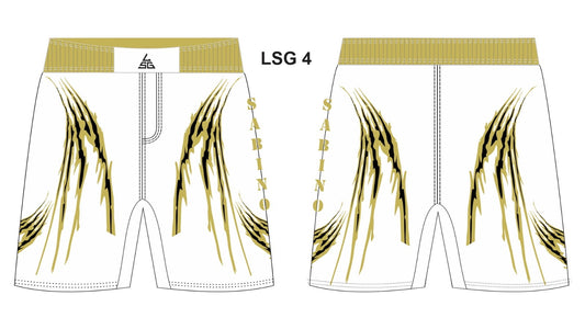Sabino Wrestling Fight Shorts - White