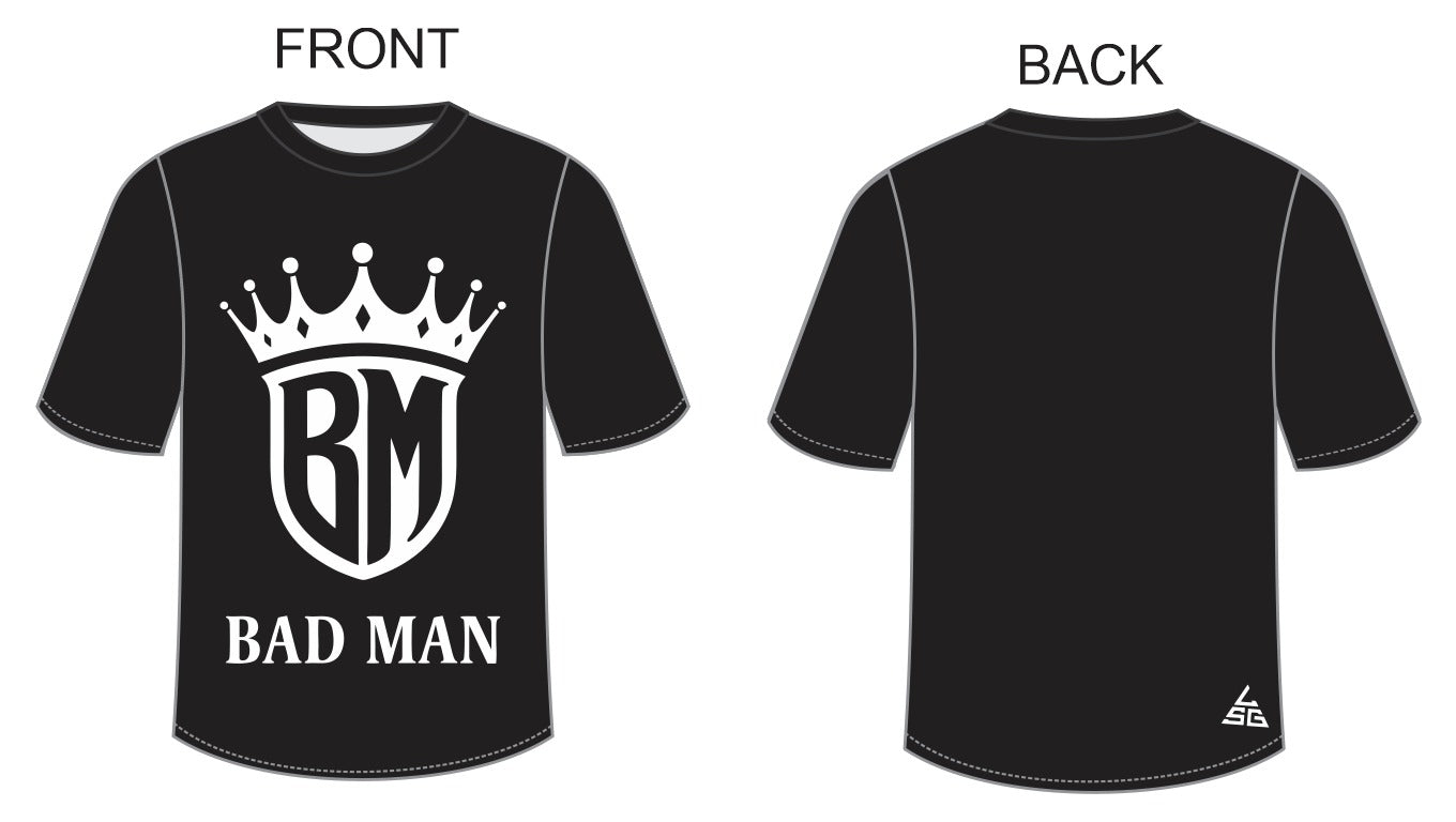 Bad Man T-Shirt - Black & White