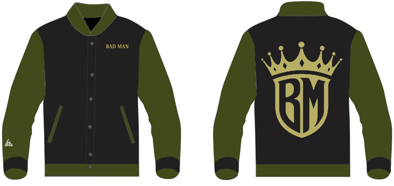 Crowned King Varsity Jacket - Black & Gold