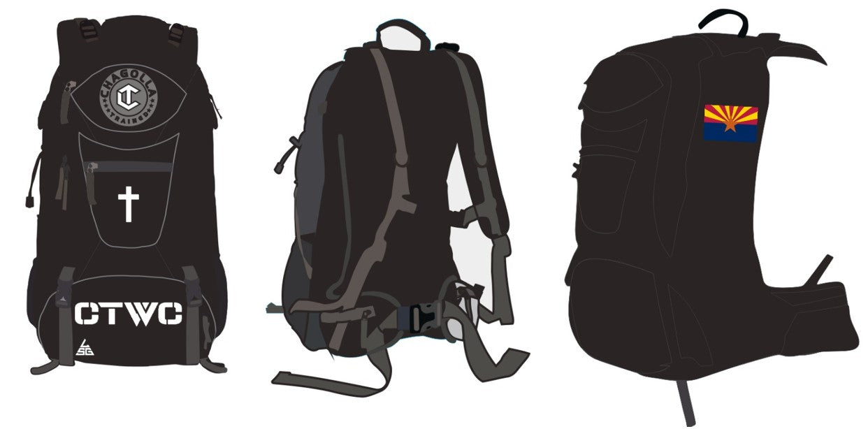 Chagolla Trained Wrestling Backpack- Black