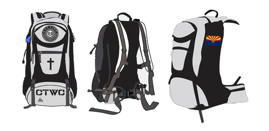 Chagolla Trained Wrestling Backpack- White