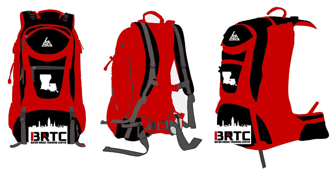 BRTC Wrestling Red with Black Backpack