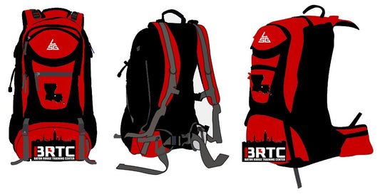 BRTC Wrestling Black with Red Backpack