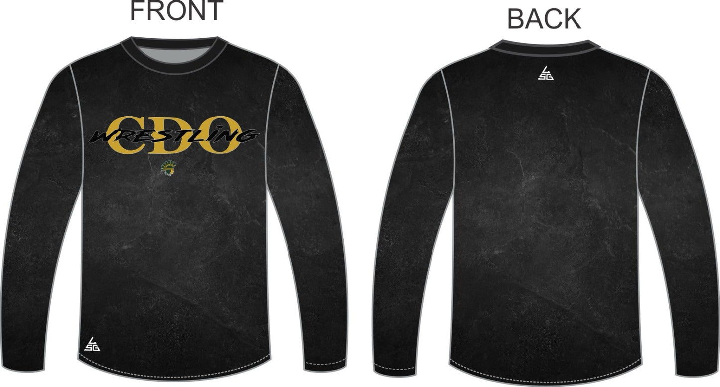 CDO Wrestling Longsleeved Shirt - Slate