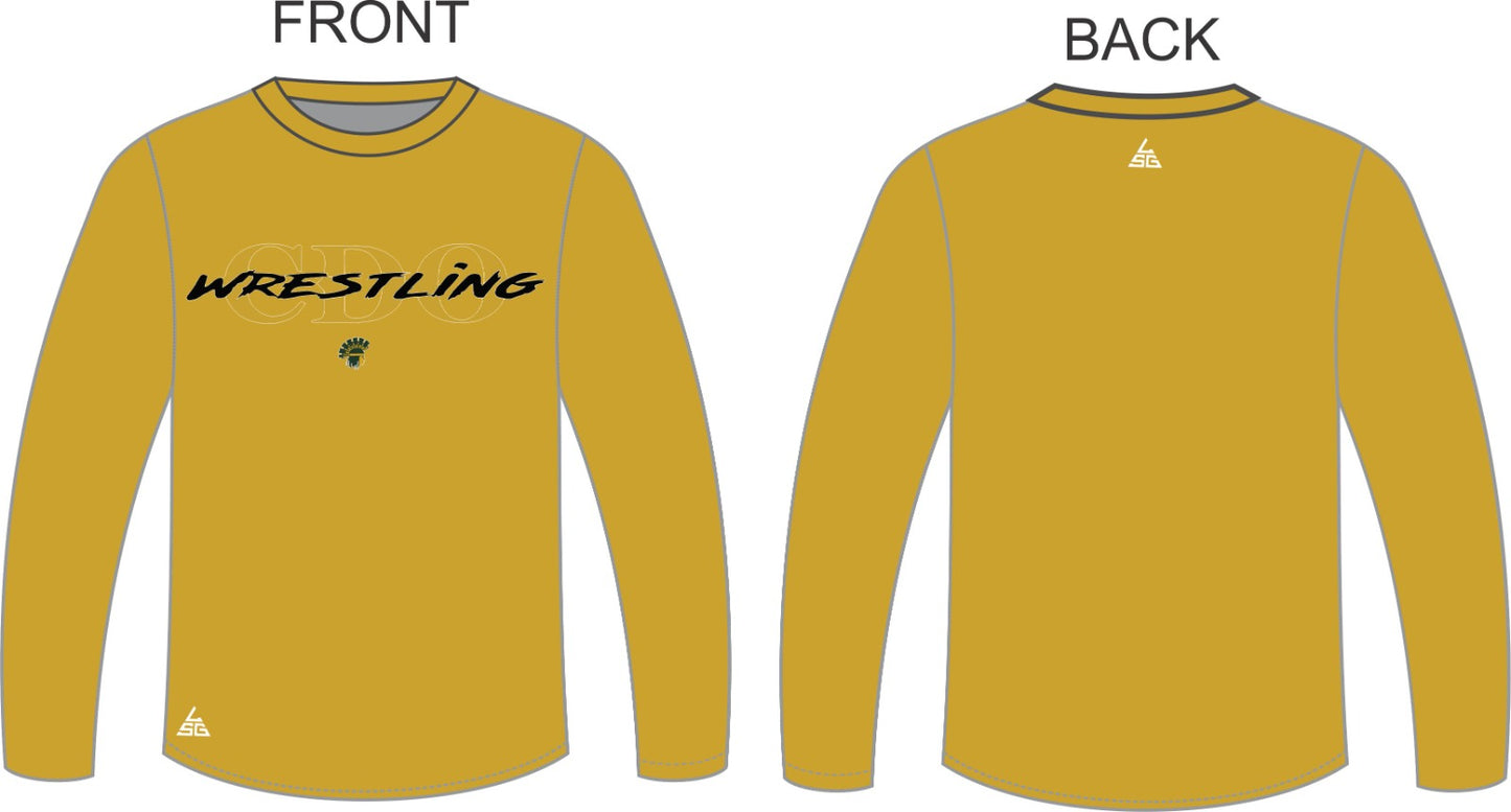 CDO Wrestling Longsleeved Shirt - CDO Yellow