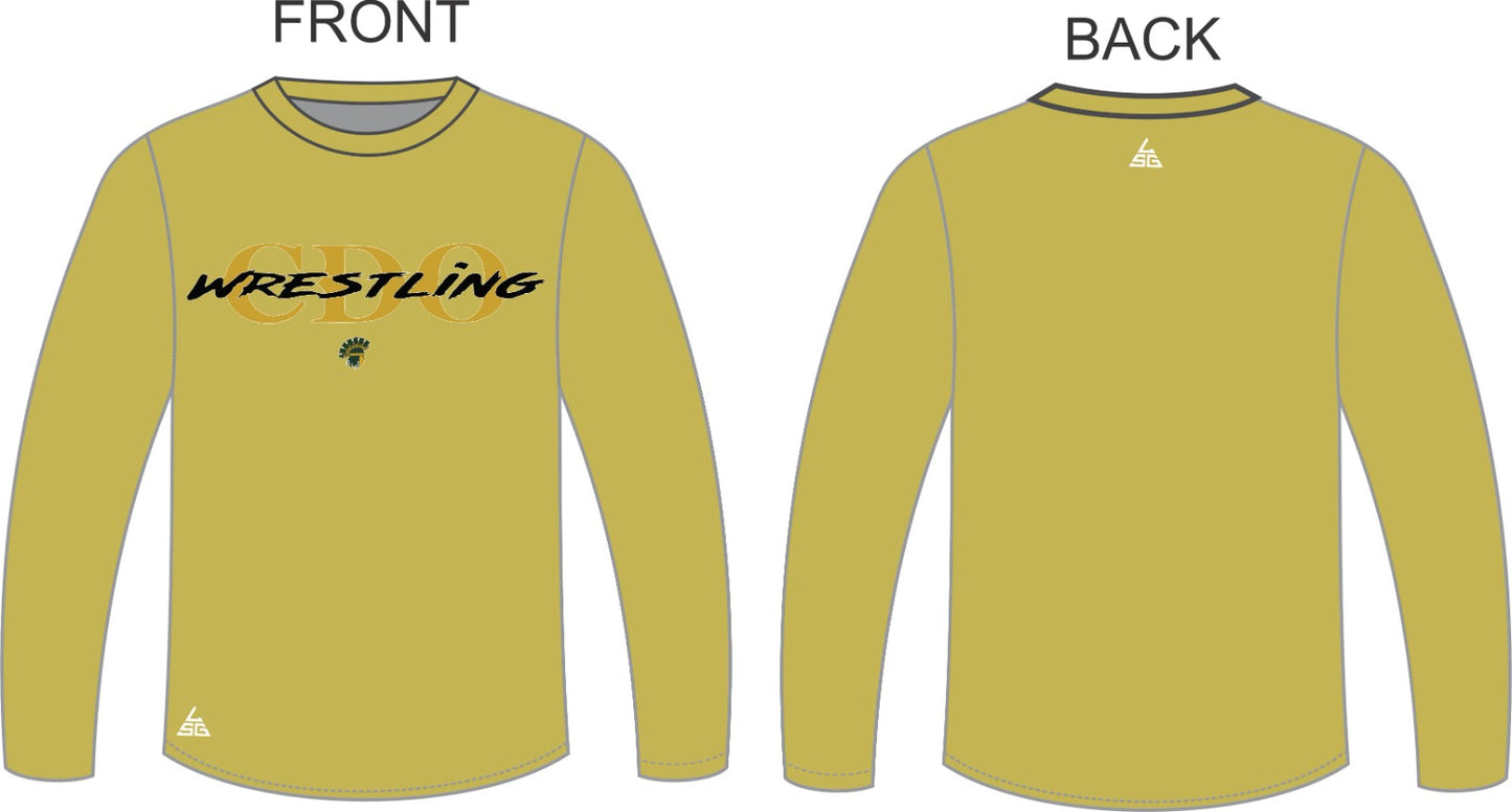 CDO Wrestling Longsleeved Shirt - Gold