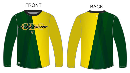 CDO Wrestling Longsleeved Shirt - Green & Yellow