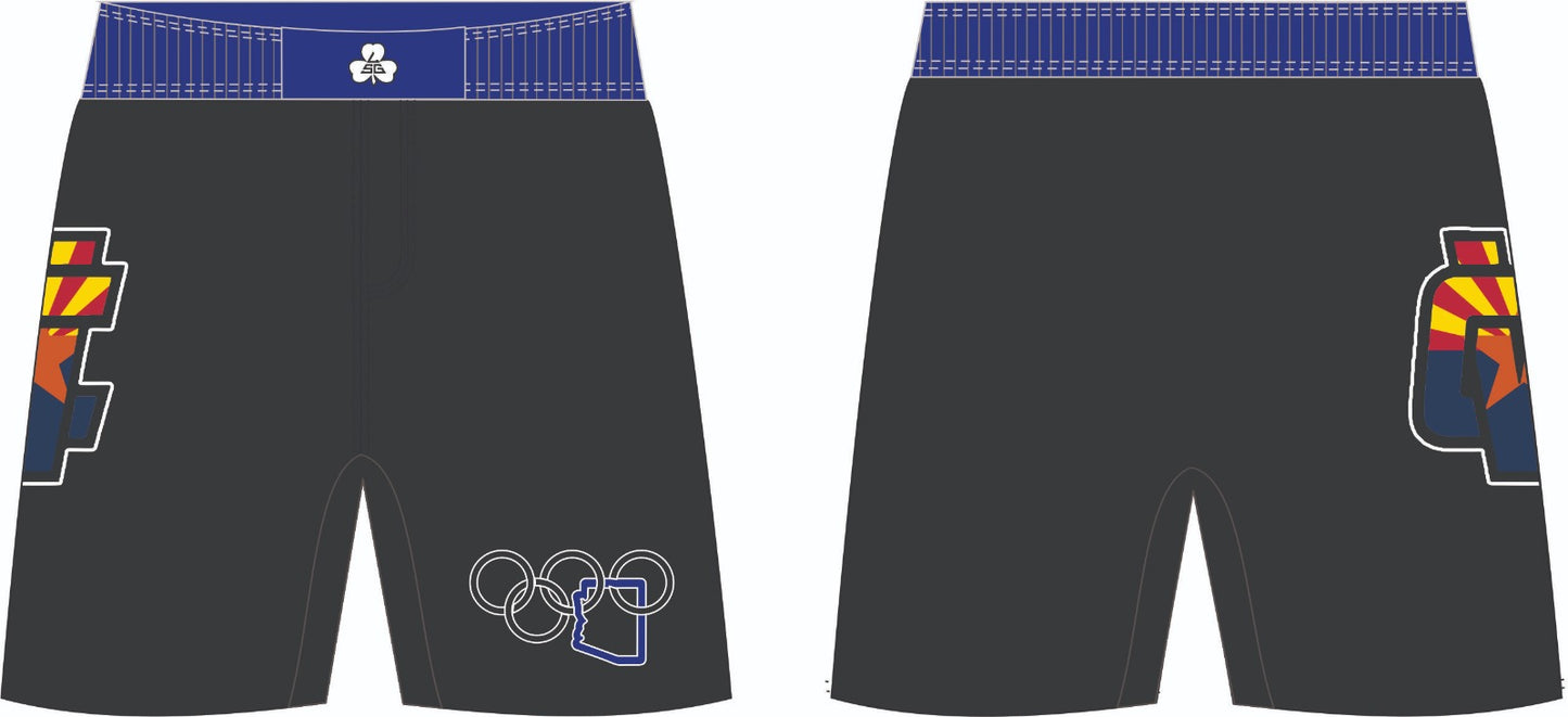 Canyon View Wrestling Mesh Shorts - Black