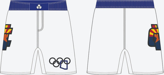 Canyon View Wrestling Fight Shorts - White