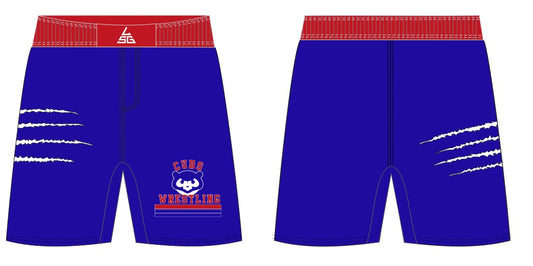 Cubs Wrestling Fight Shorts - Blue