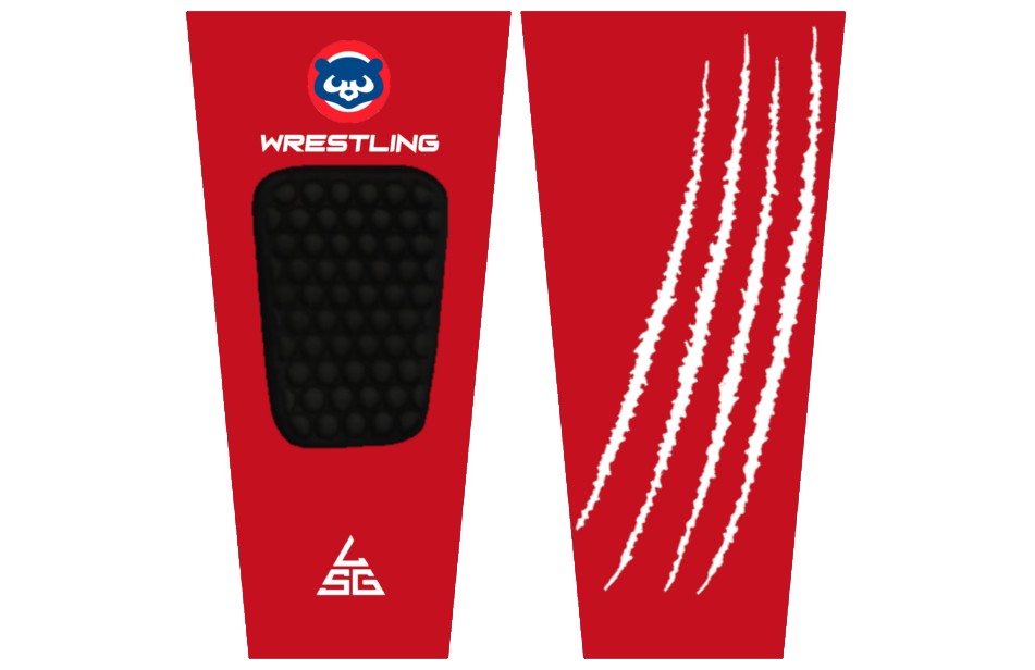 Cubs Wrestling Kneesleeve Set (2 Sleeves) - Red