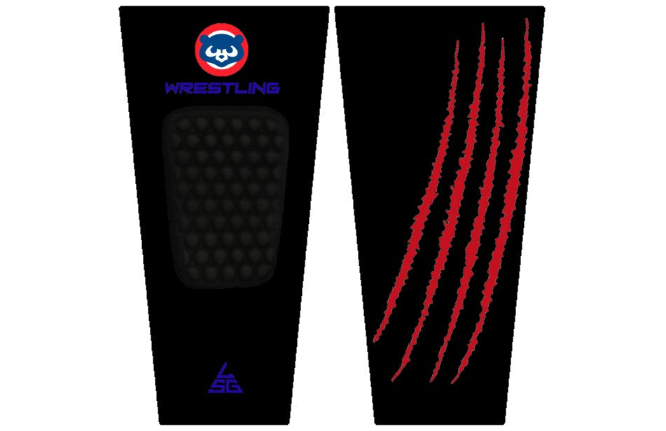 Cubs Wrestling Kneesleeve Set (2 Sleeves) - Black
