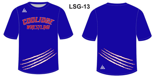 Coolidge Wrestling T-Shirt - Blue
