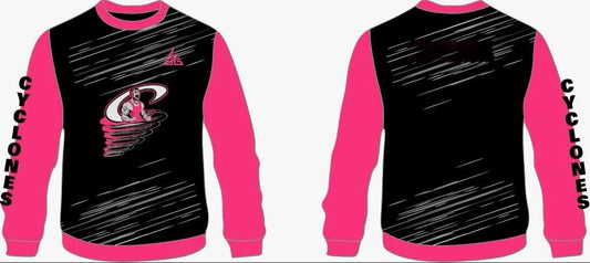 Cyclone Wrestling Crewneck Sweatshirt - Dark Pink