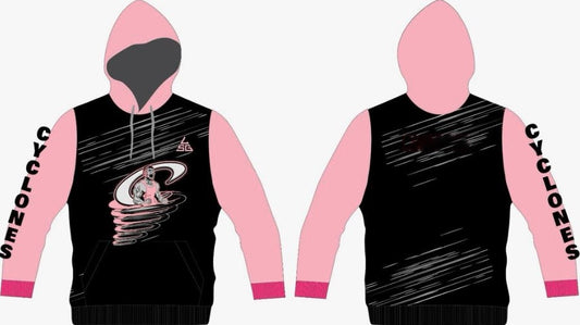 Cyclone Wrestling Hoodie - Light Pink