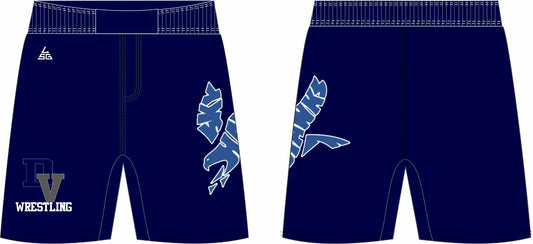 Skyhawk Wrestling Fight Shorts (Navy Blue)