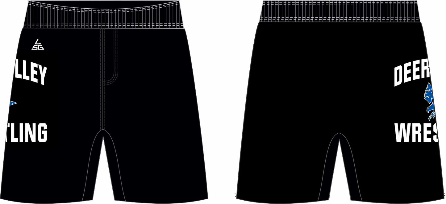 Deer Valley Wrestling Mesh Shorts (Black)
