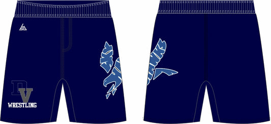 Skyhawk Wrestling Mesh Shorts (Navy Blue)