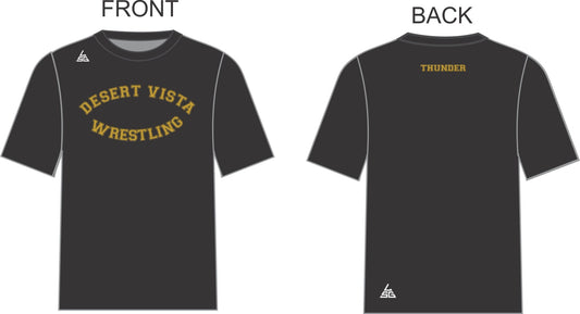 Desert Vista Wrestling Black Cotton T-Shirt