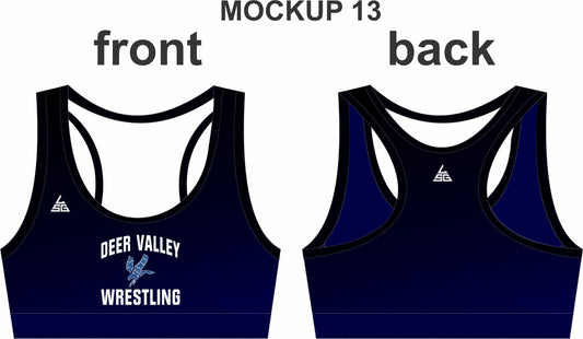 Deer Valley Sports Bra (Black to Navy)