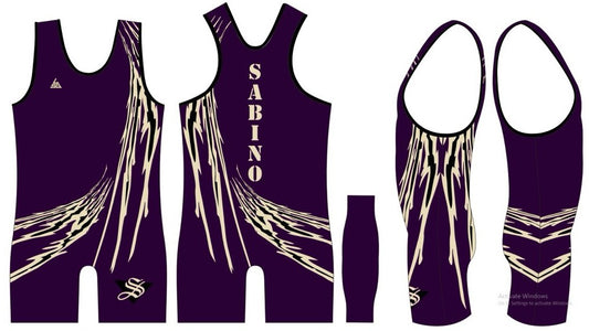 Sabino Wrestling Singlet - Purple