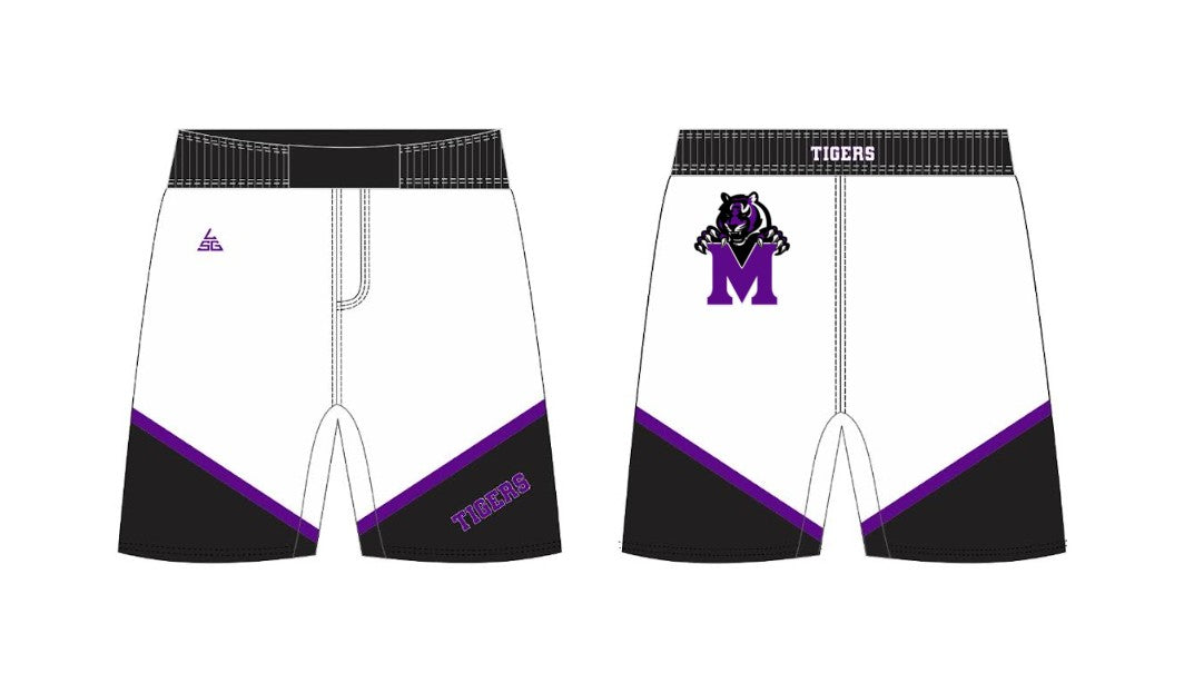 Millennium Tigers Victory Fight Shorts - White