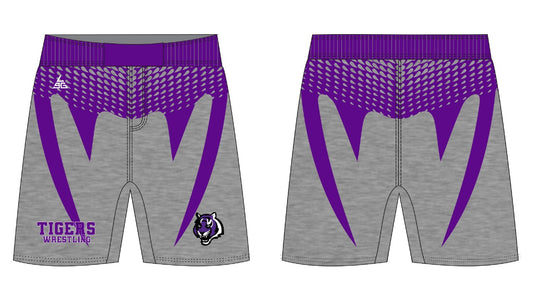 Millennium Wrestling Venom Fight Shorts - Gray