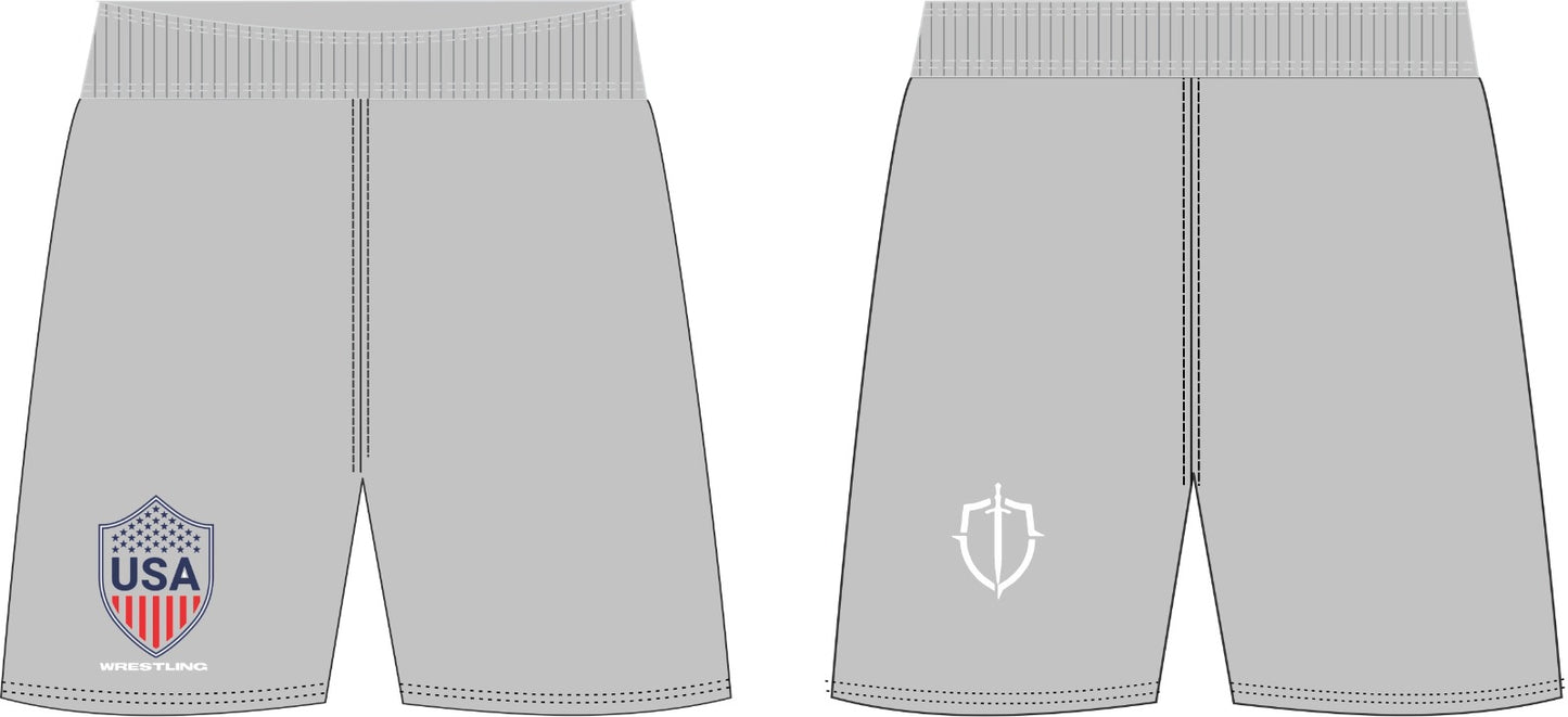 Wrestle USA Premium LC Sword & Shield Mesh Shorts